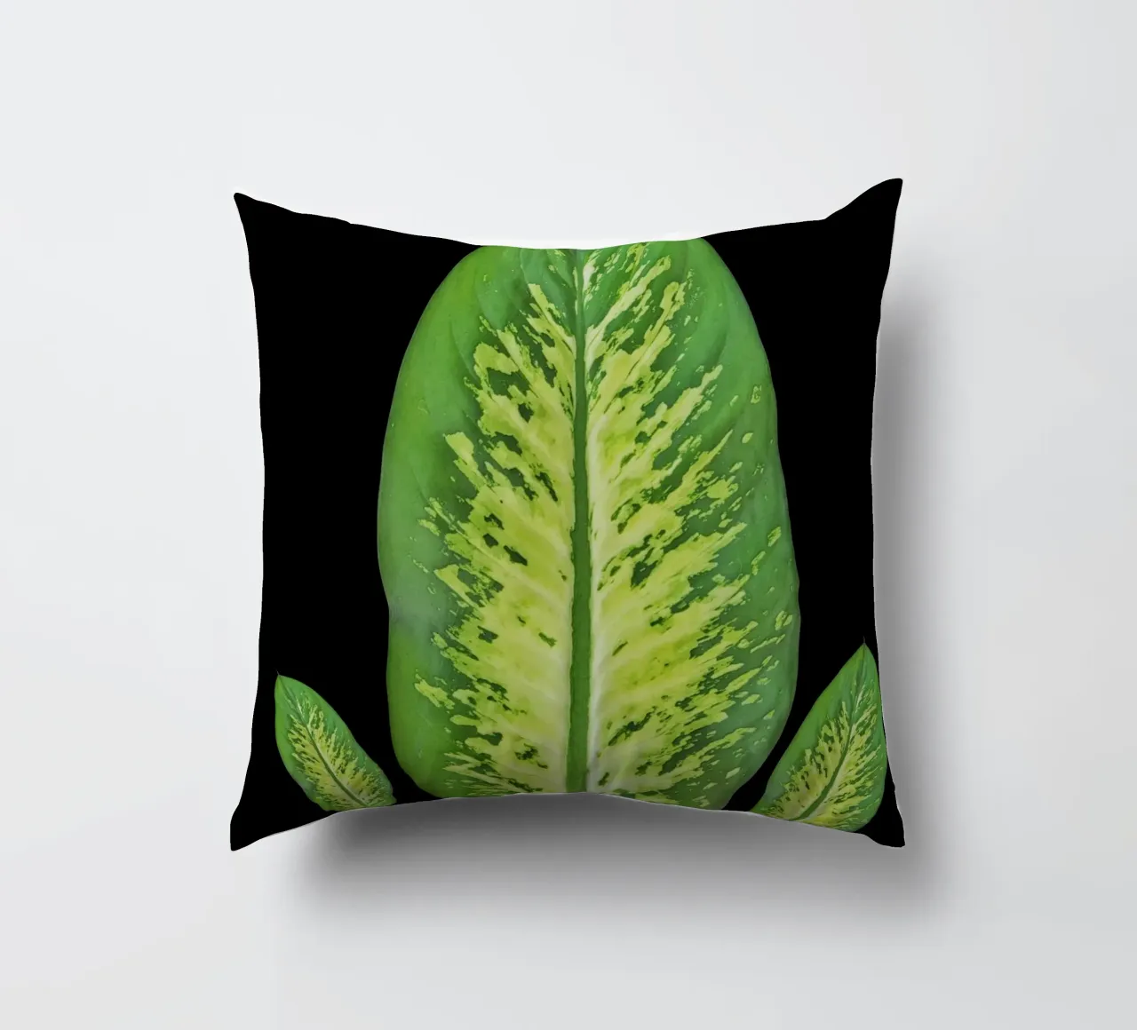 Large green leaf cuscino da LisaArtes