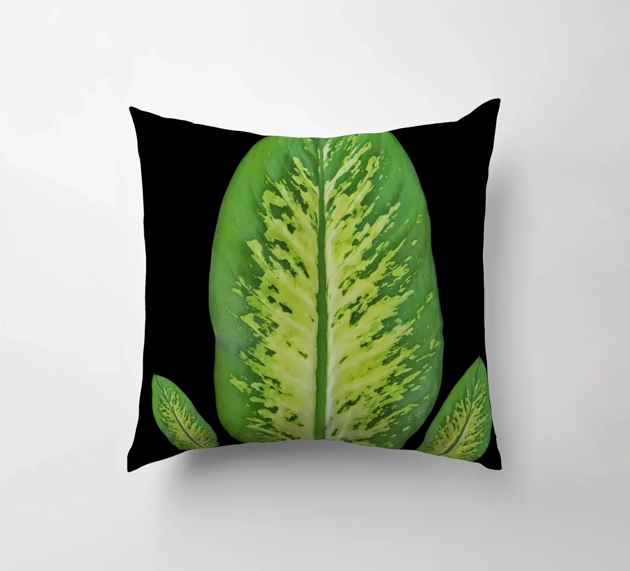 Large green leaf cuscino da LisaArtes