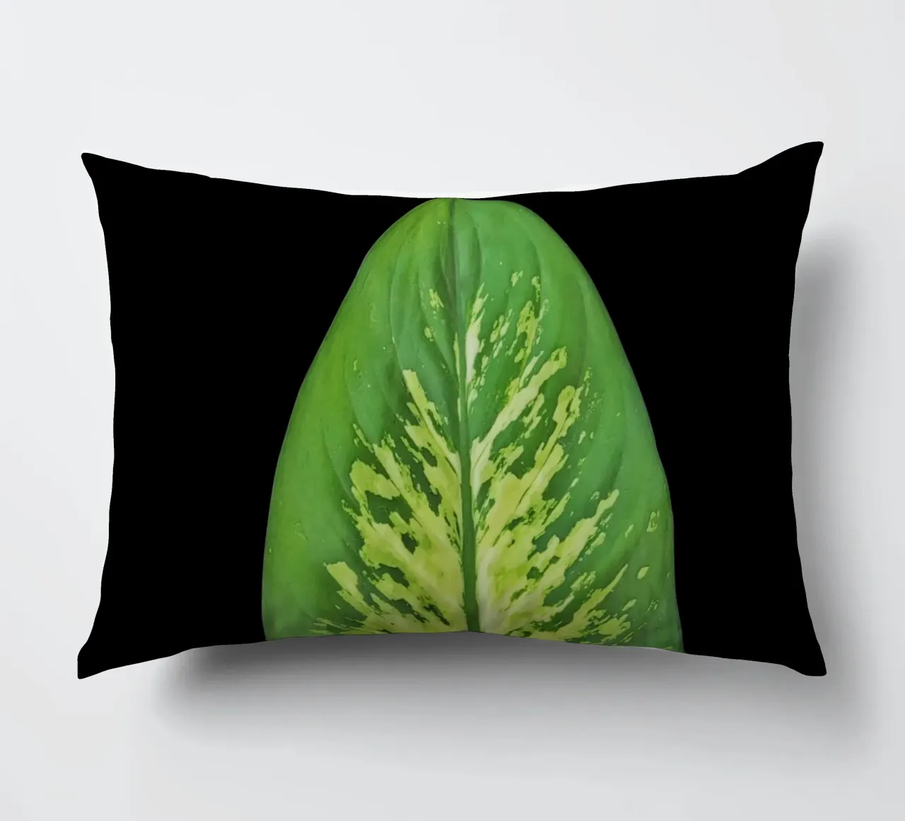 Large green leaf cuscino da LisaArtes