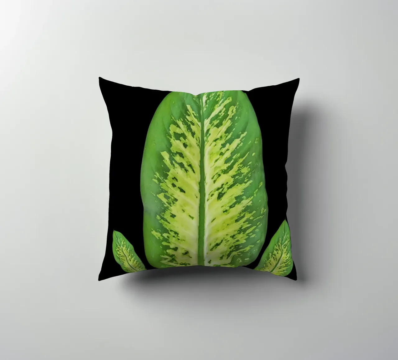 Large green leaf cuscino da LisaArtes
