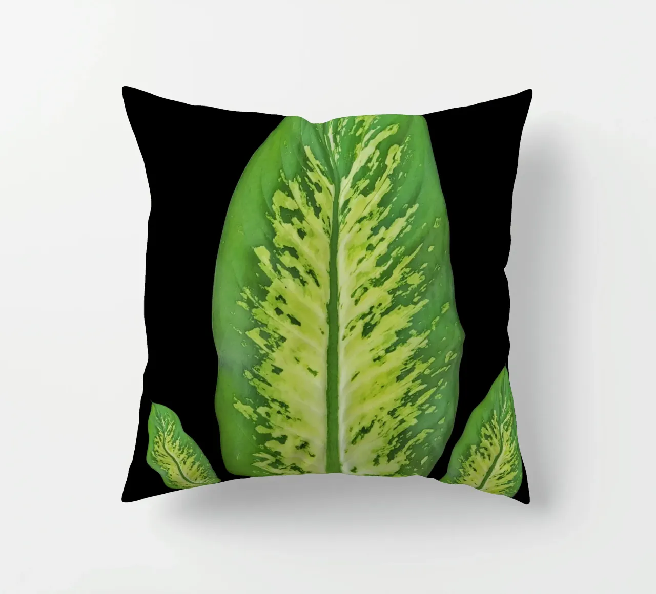 Large green leaf cuscino da LisaArtes