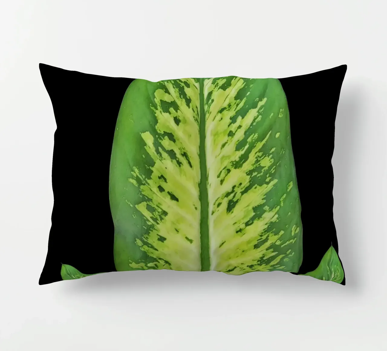 Large green leaf cuscino da LisaArtes