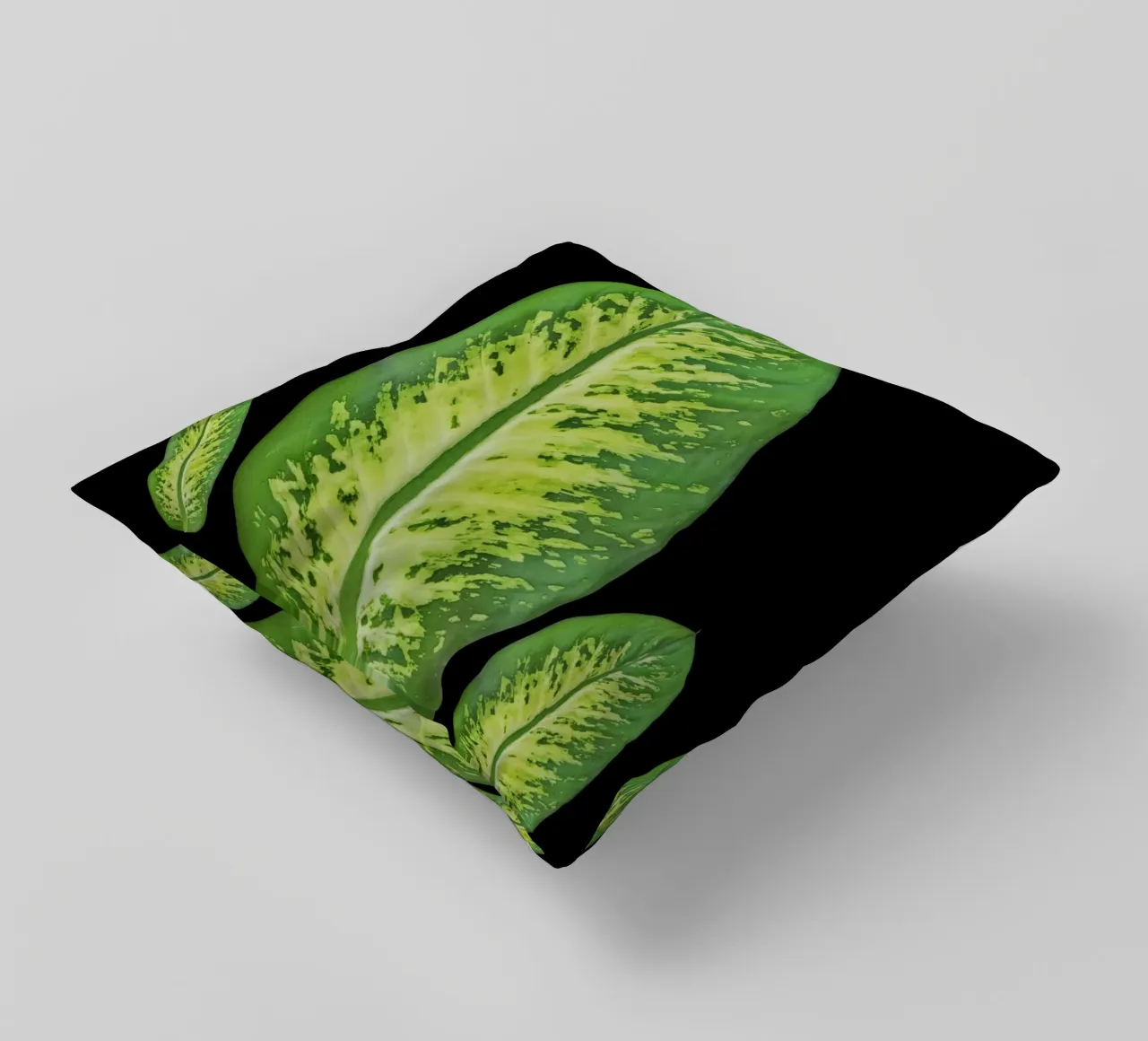 Large green leaf cuscino da LisaArtes