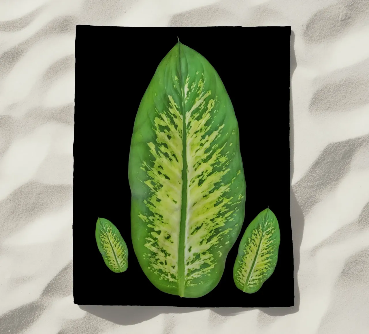 Large green leaf telo mare da LisaArtes