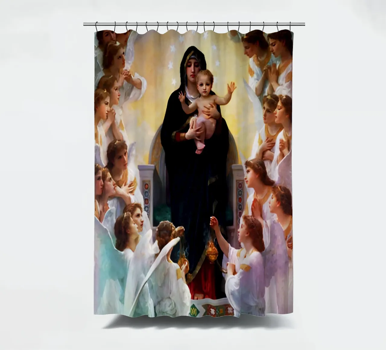 Vergine Maria Arte Acquerello tenda da doccia da kaiyaraiya