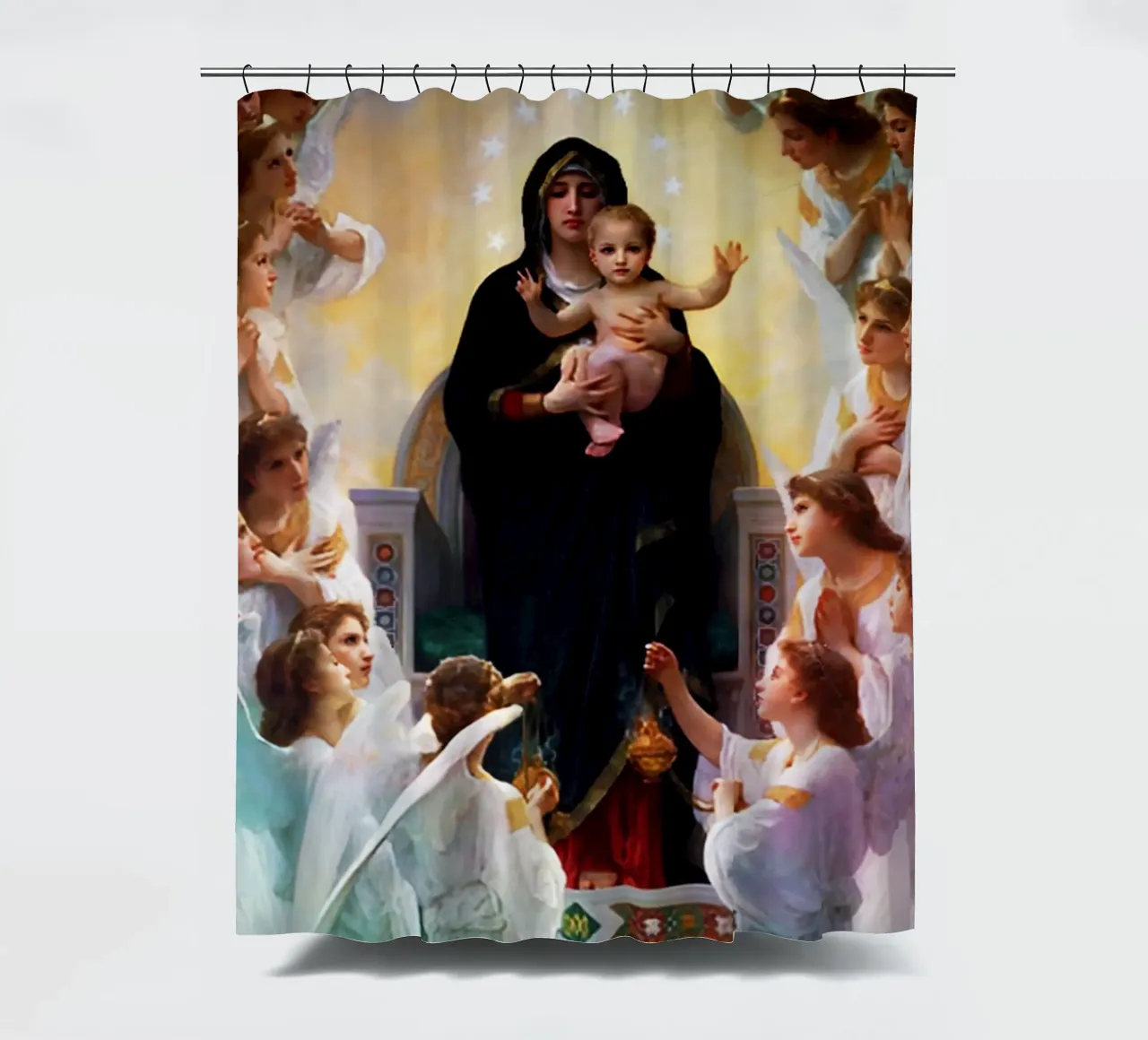 Vergine Maria Arte Acquerello tenda da doccia da kaiyaraiya