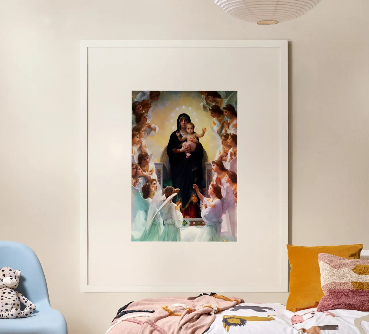 Vergine Maria Arte Acquerello poster con telaio in plastica da kaiyaraiya
