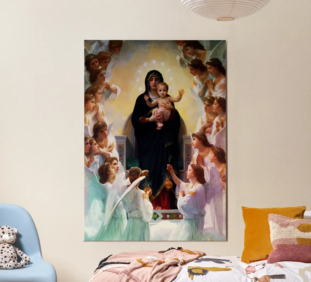 Vergine Maria Arte Acquerello poster con telaio in plastica da kaiyaraiya