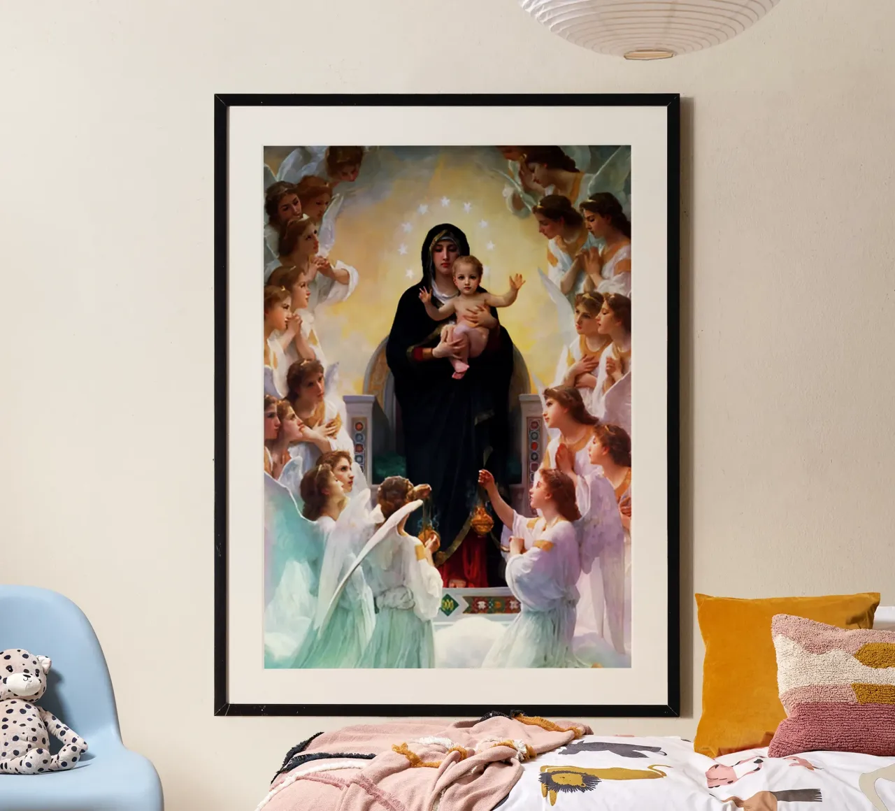 Vergine Maria Arte Acquerello poster con telaio in plastica da kaiyaraiya