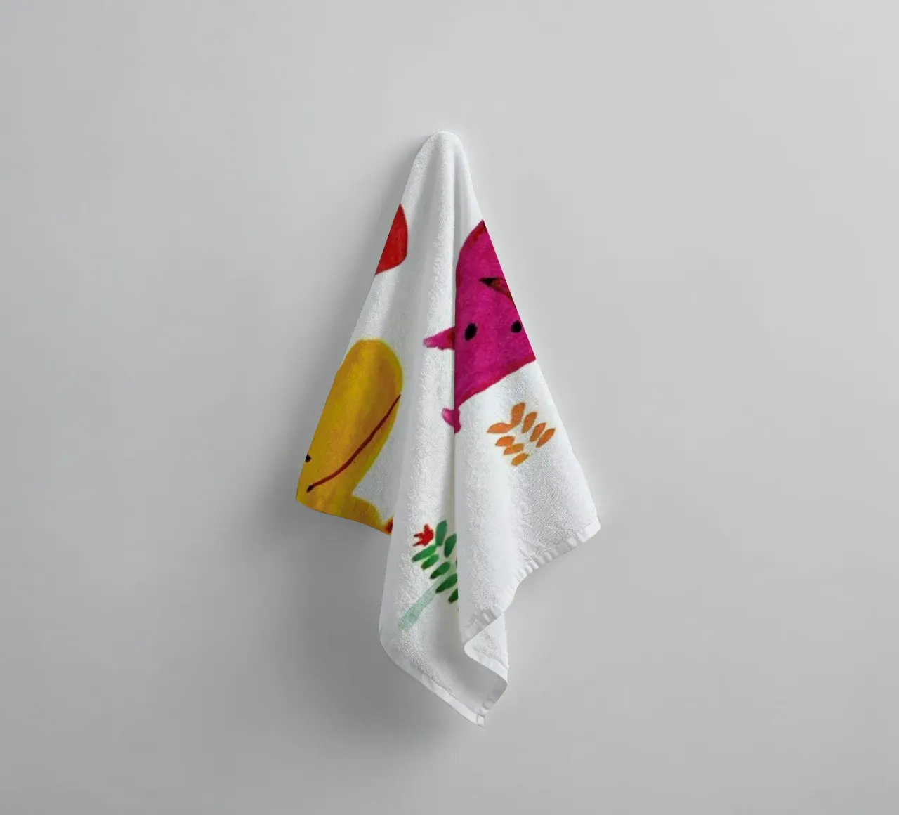 Opposites Attract towel by DinoMike