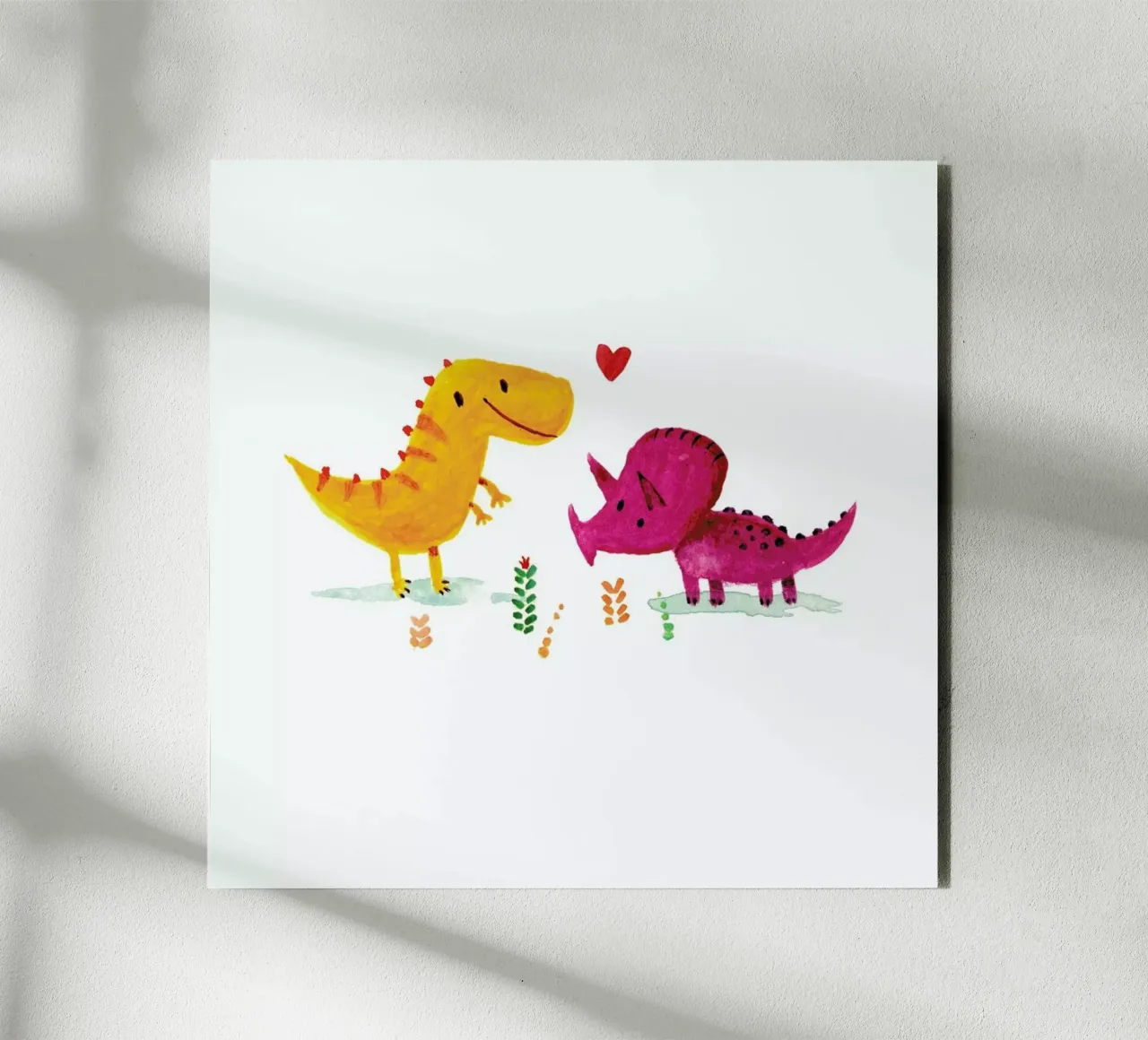 Opposites Attract aluminium-dibond van DinoMike