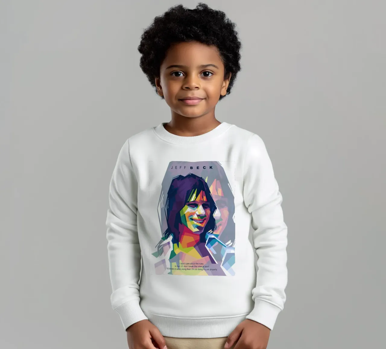 Jeff Beck WPAP felpa bambino da Alkahfsmart