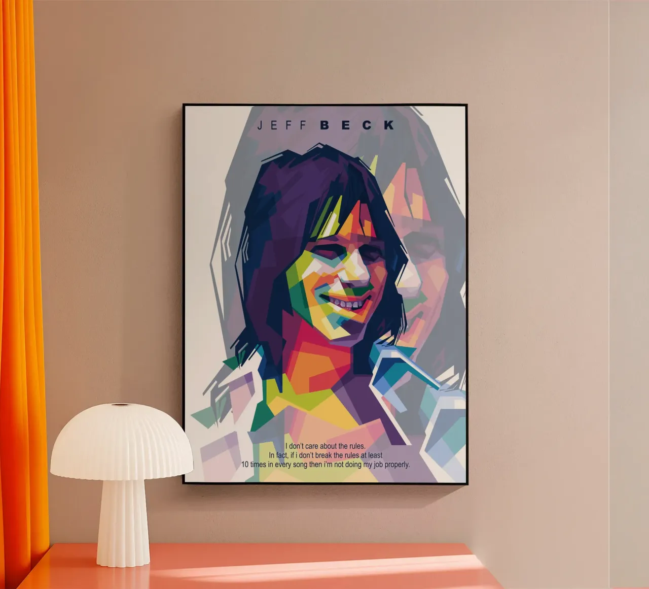 Jeff Beck WPAP plexiglass da Alkahfsmart