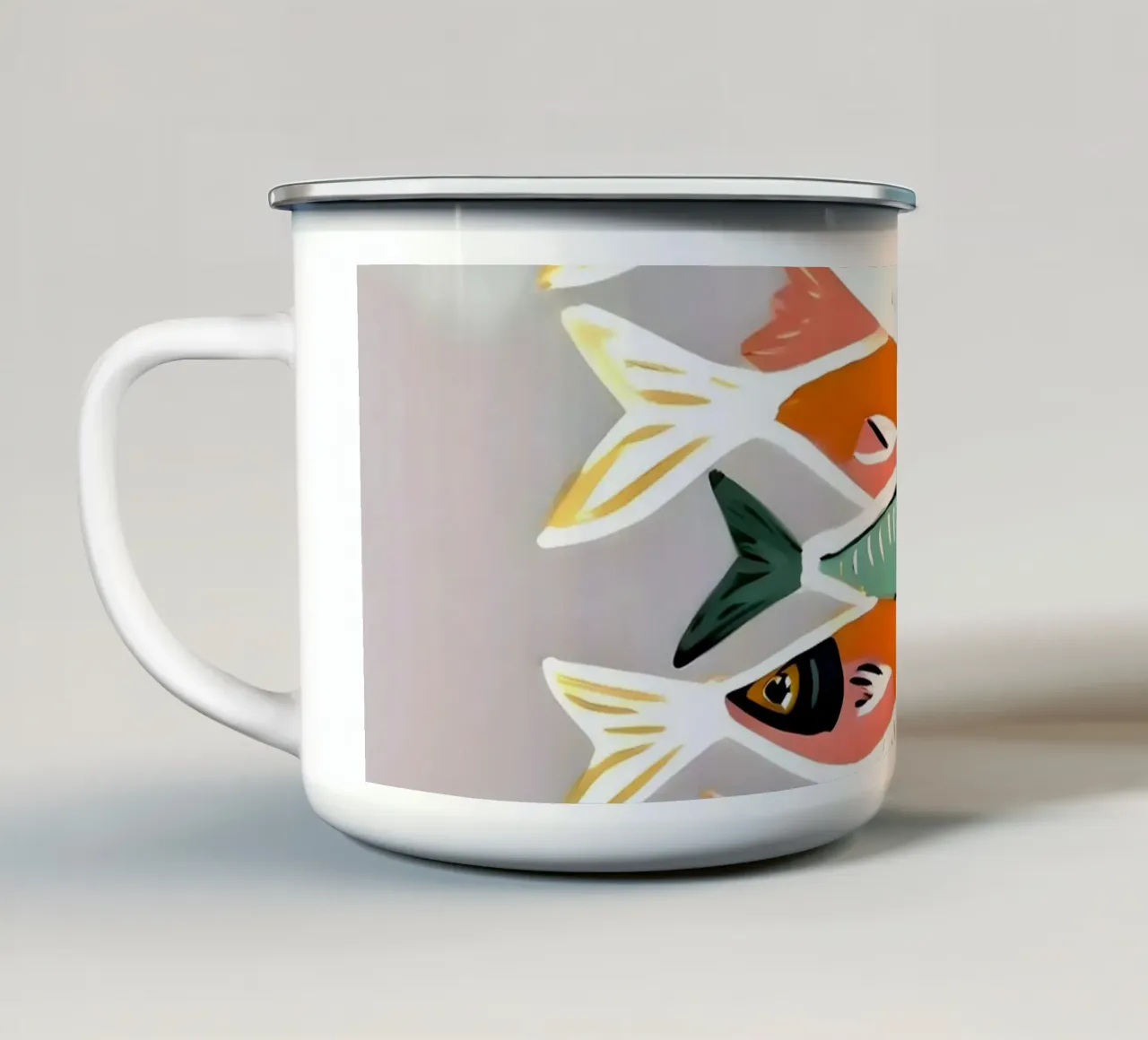Meetup de Sardinas taza de esmalte de 83oranges