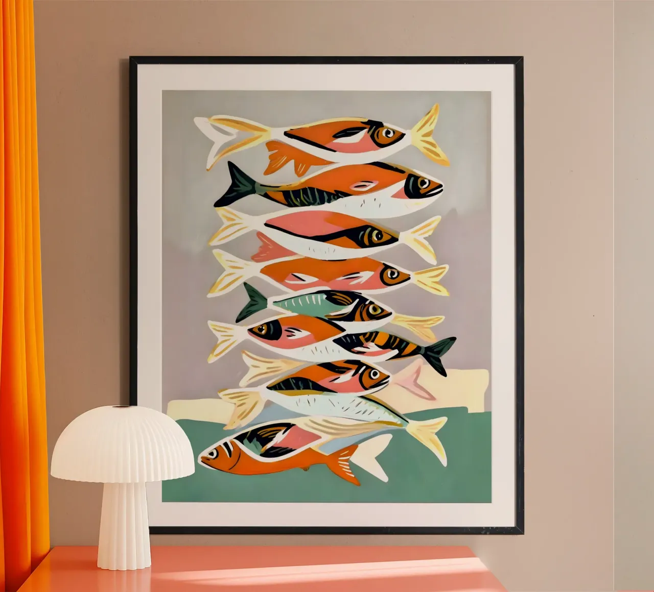 Incontro sulle sardine poster da 83oranges