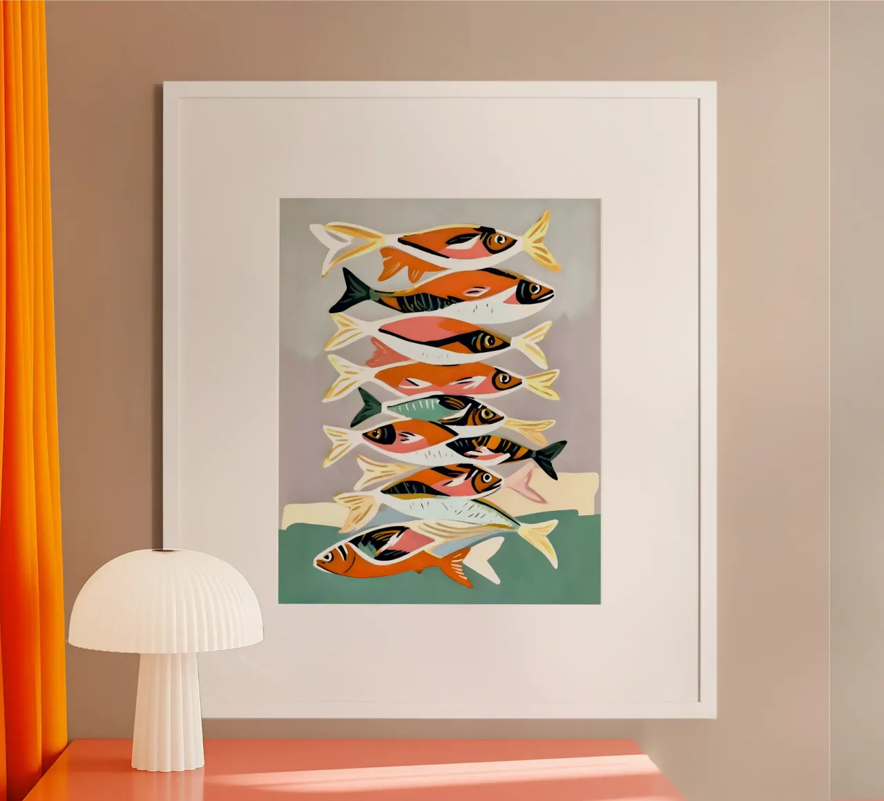 Incontro sulle sardine poster da 83oranges