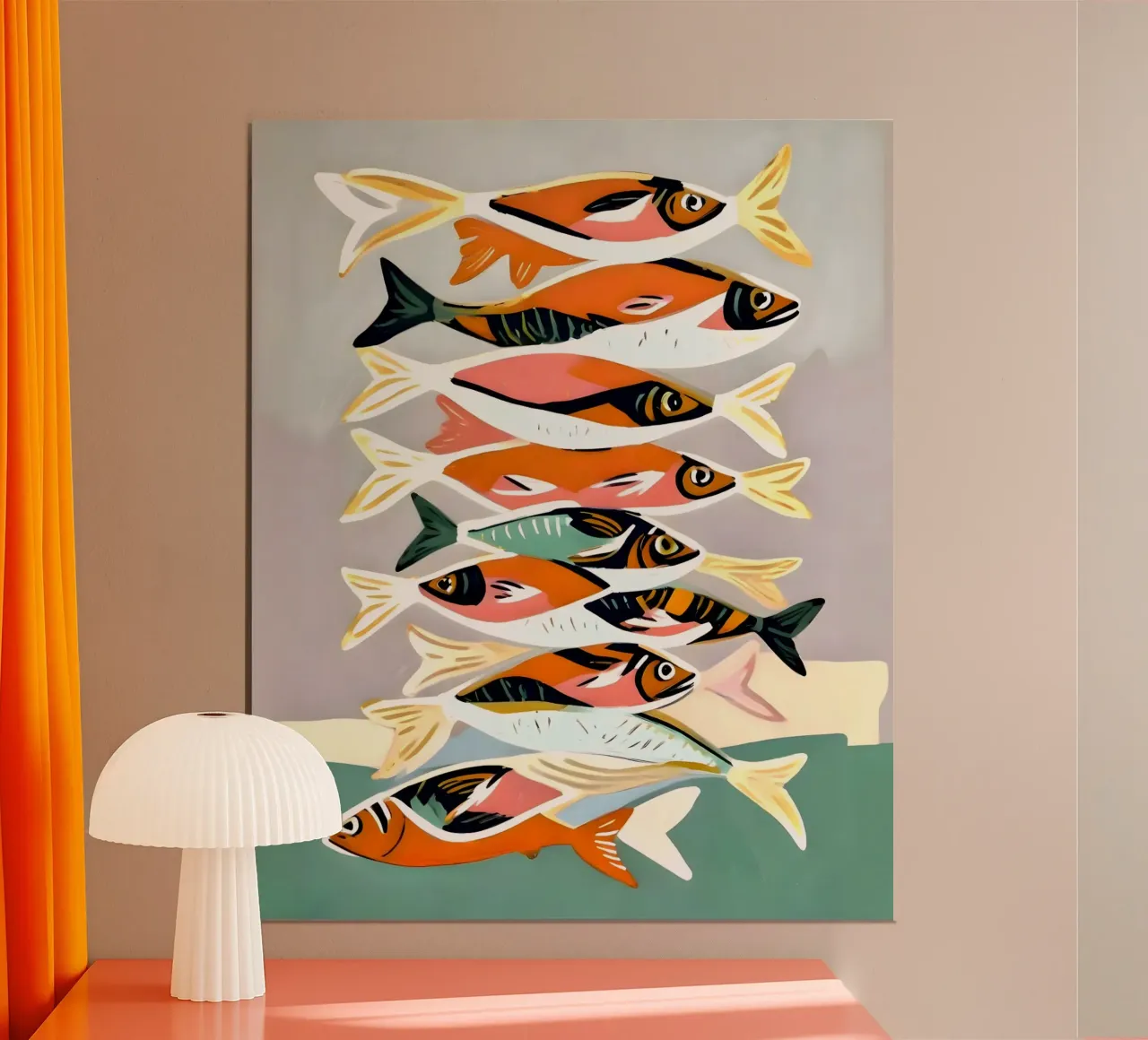 Incontro sulle sardine poster da 83oranges