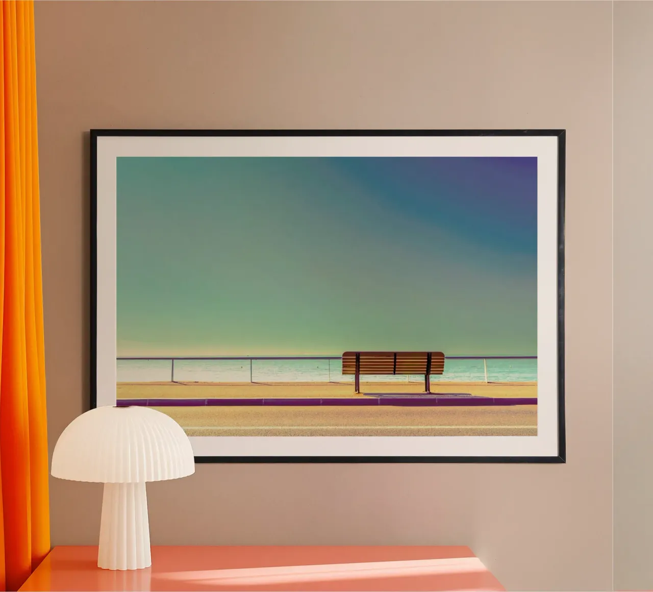 The Bench - Arnaud Bratkovic poster con telaio in legno da Pictufy