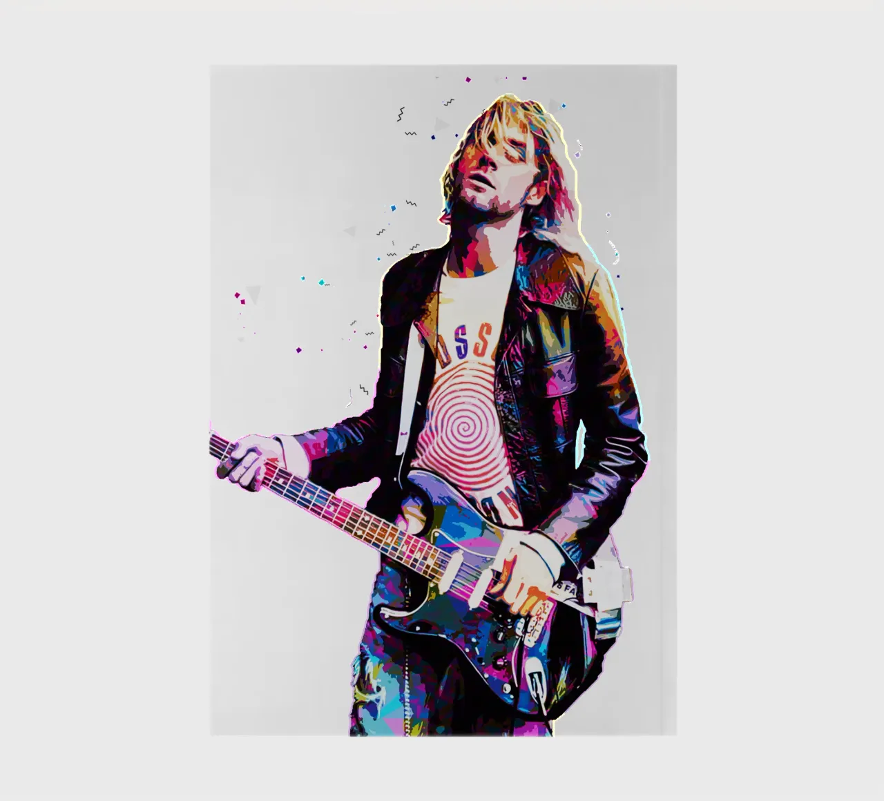 Pop Art of Kurt Cobain notebook by neonartroom