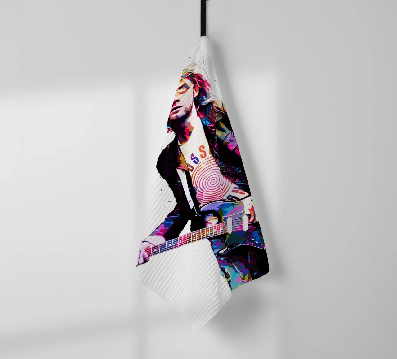 Le Pop Art de Kurt Cobain torchon de neonartroom