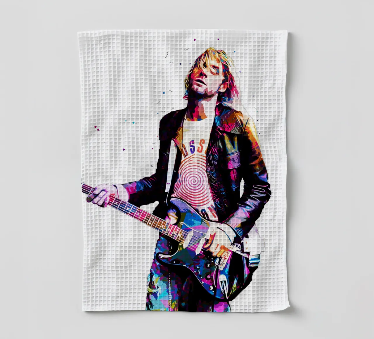 Le Pop Art de Kurt Cobain torchon de neonartroom