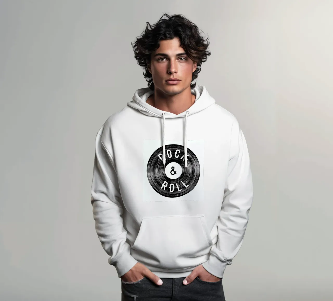 Rock & Roll felpa con cappuccio da Florent Bodart