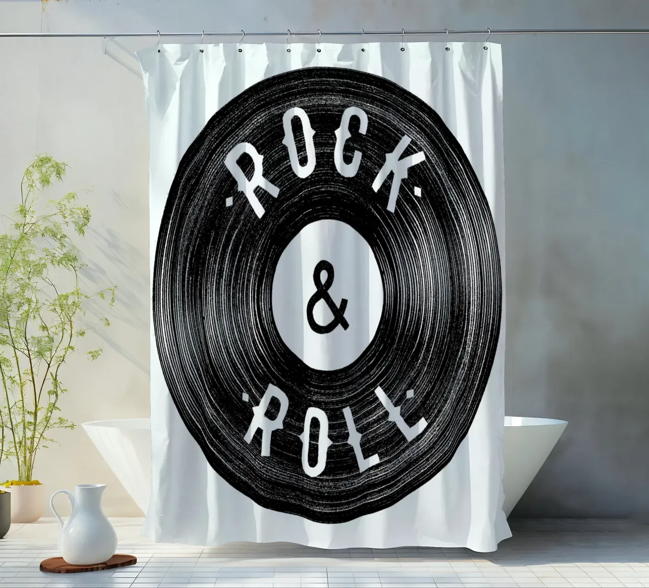 Rock & Roll cortina de baño de Florent Bodart