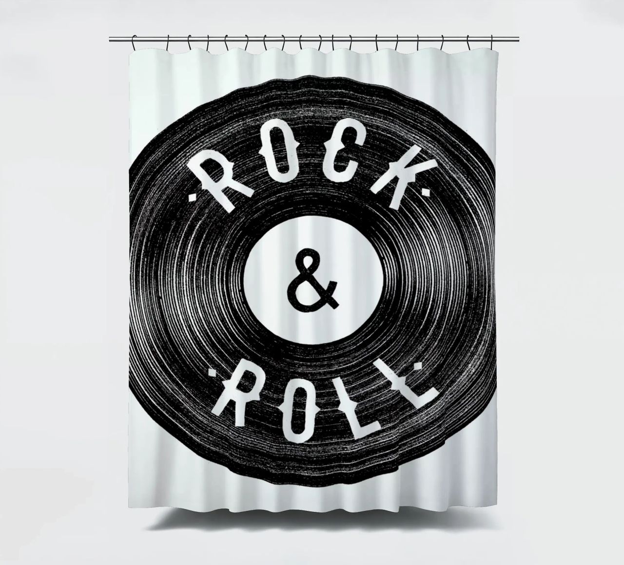 Rock & Roll Duschvorhang von Florent Bodart