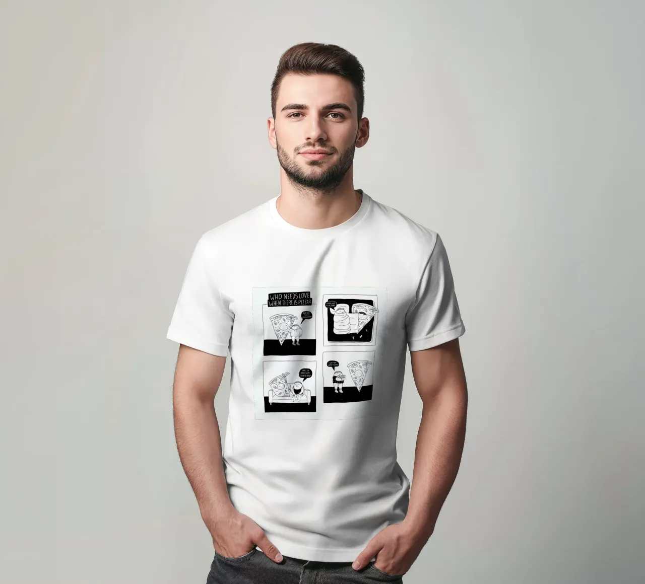 Pizza t-shirt da Herzette