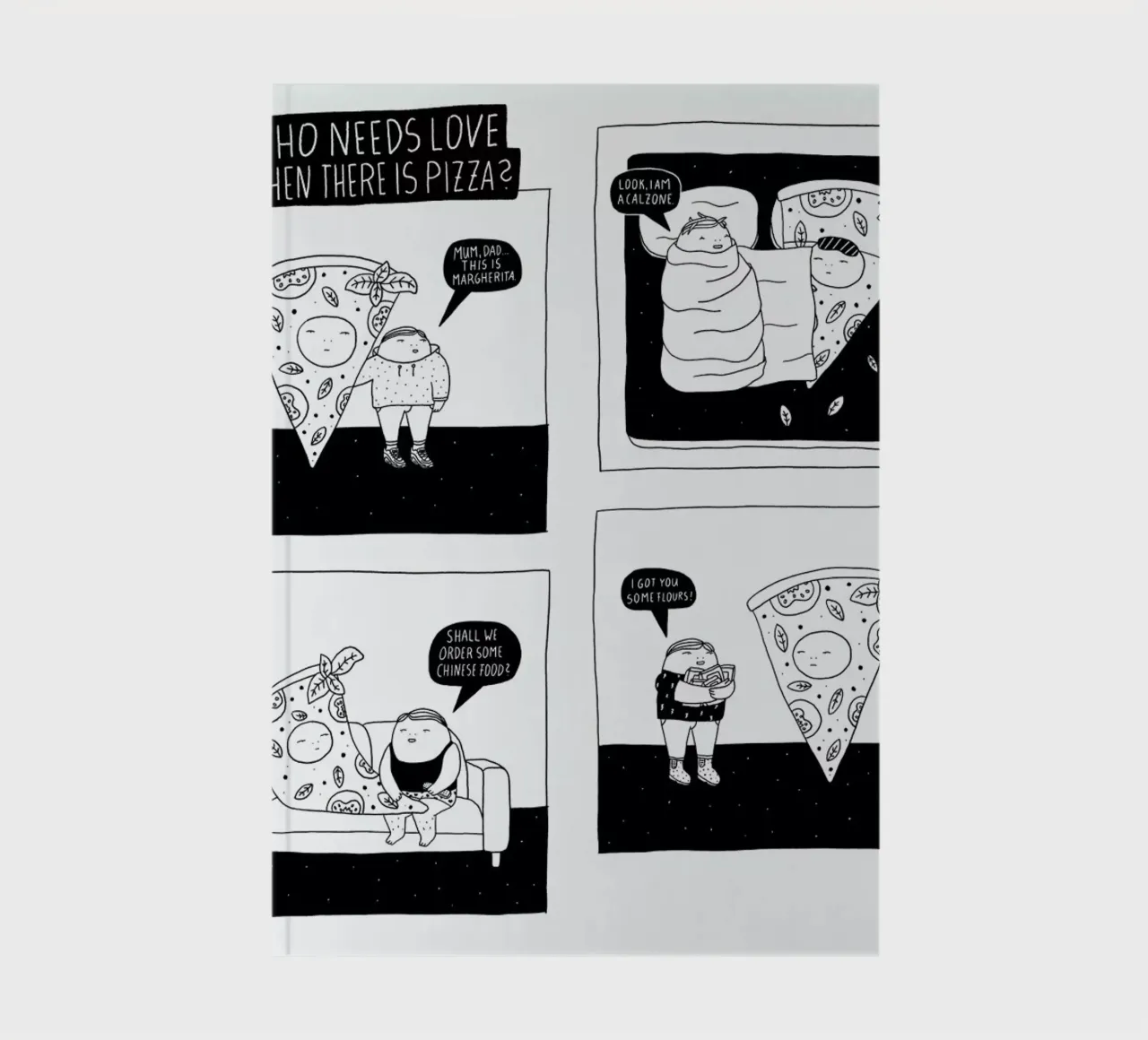 Pizza notebook by Herzette