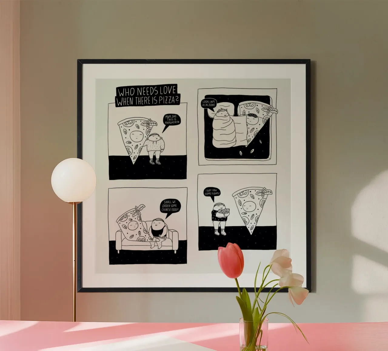 Pizza poster da Herzette