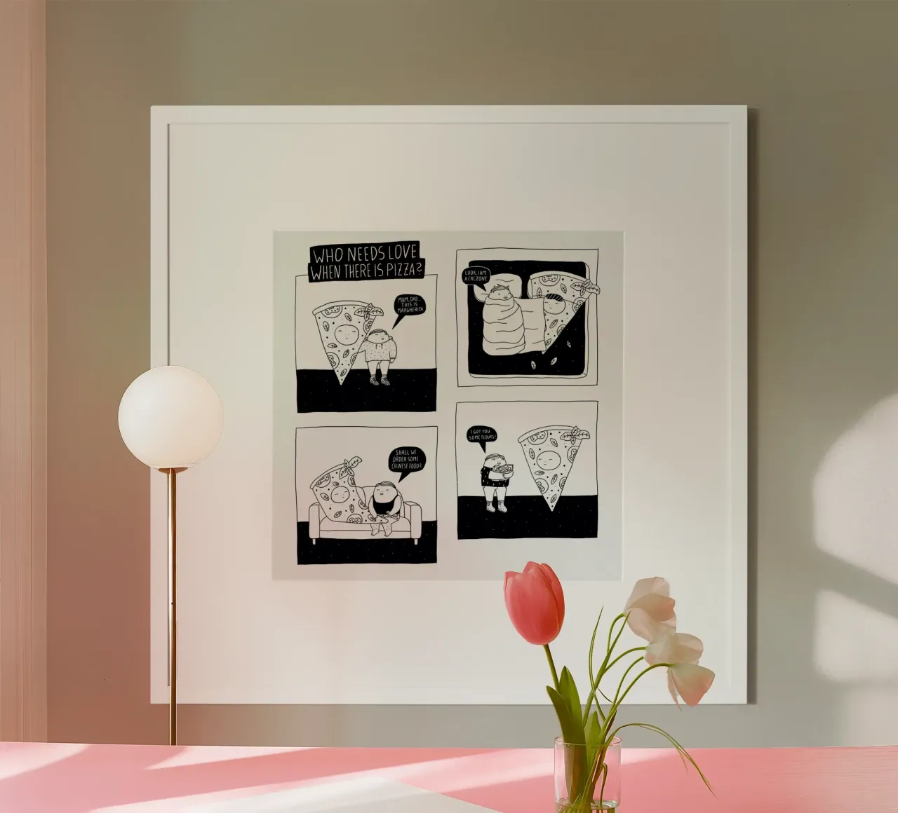 Pizza poster da Herzette