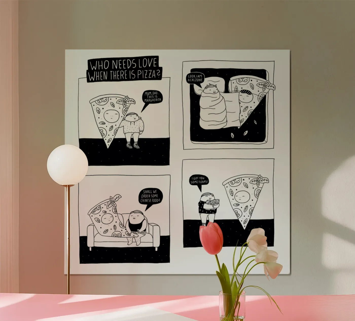 Pizza poster by Herzette