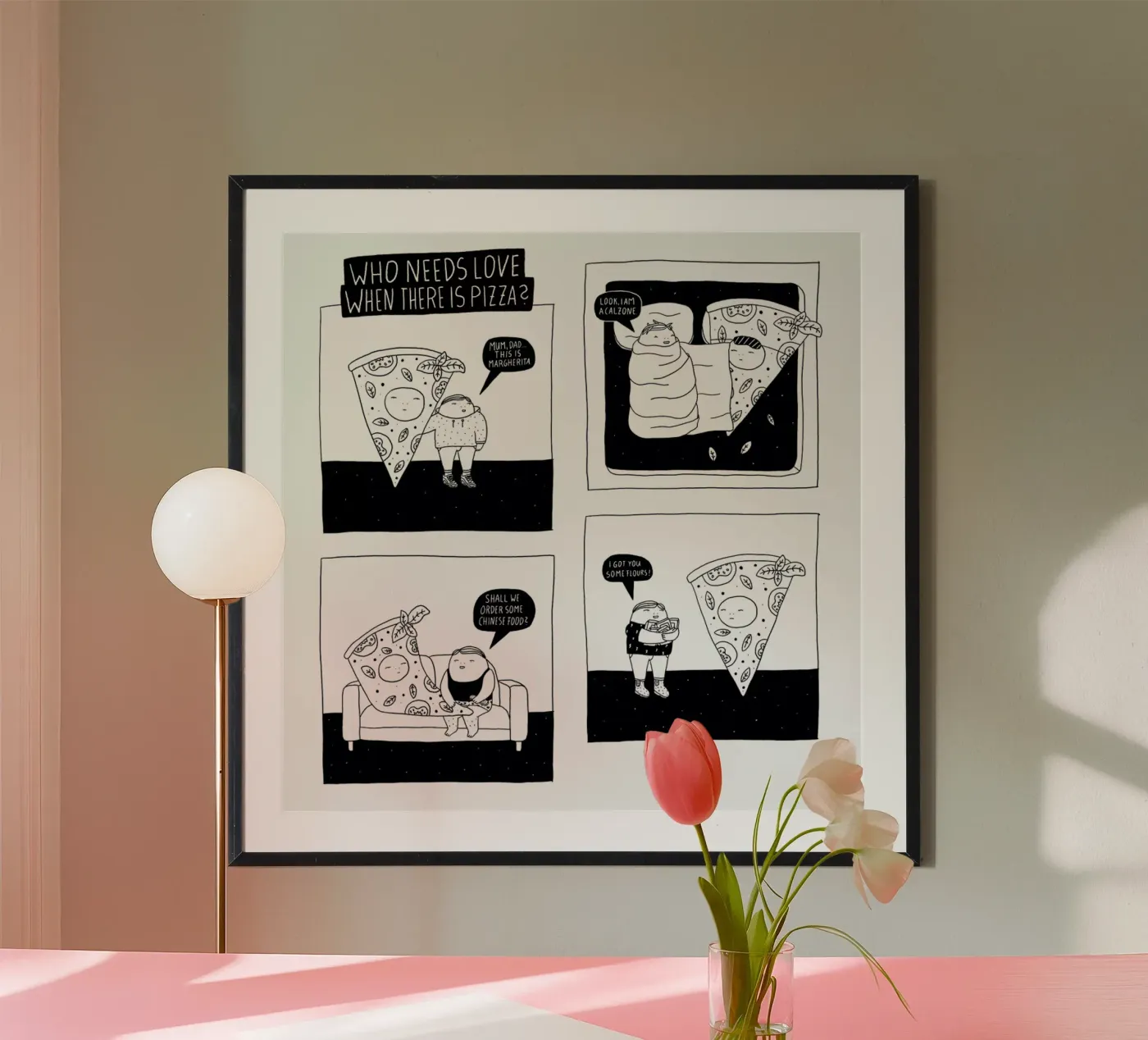 Pizza poster by Herzette