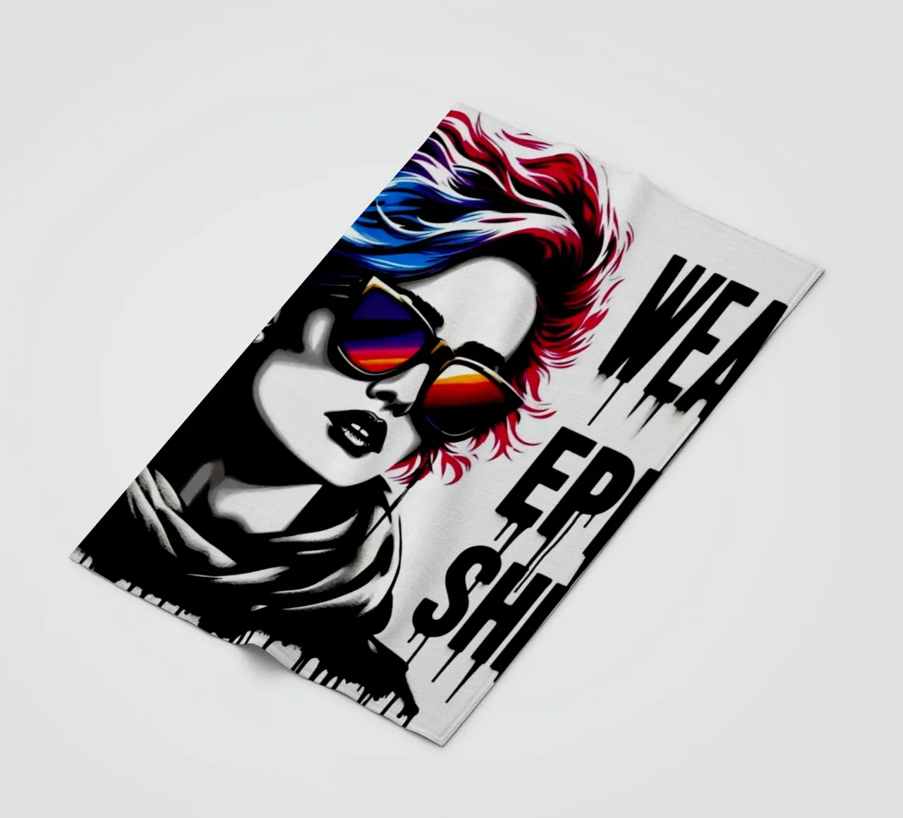 wear epic shit – Stencil, Graffiti & Streetart manta de franela de STAN Z.