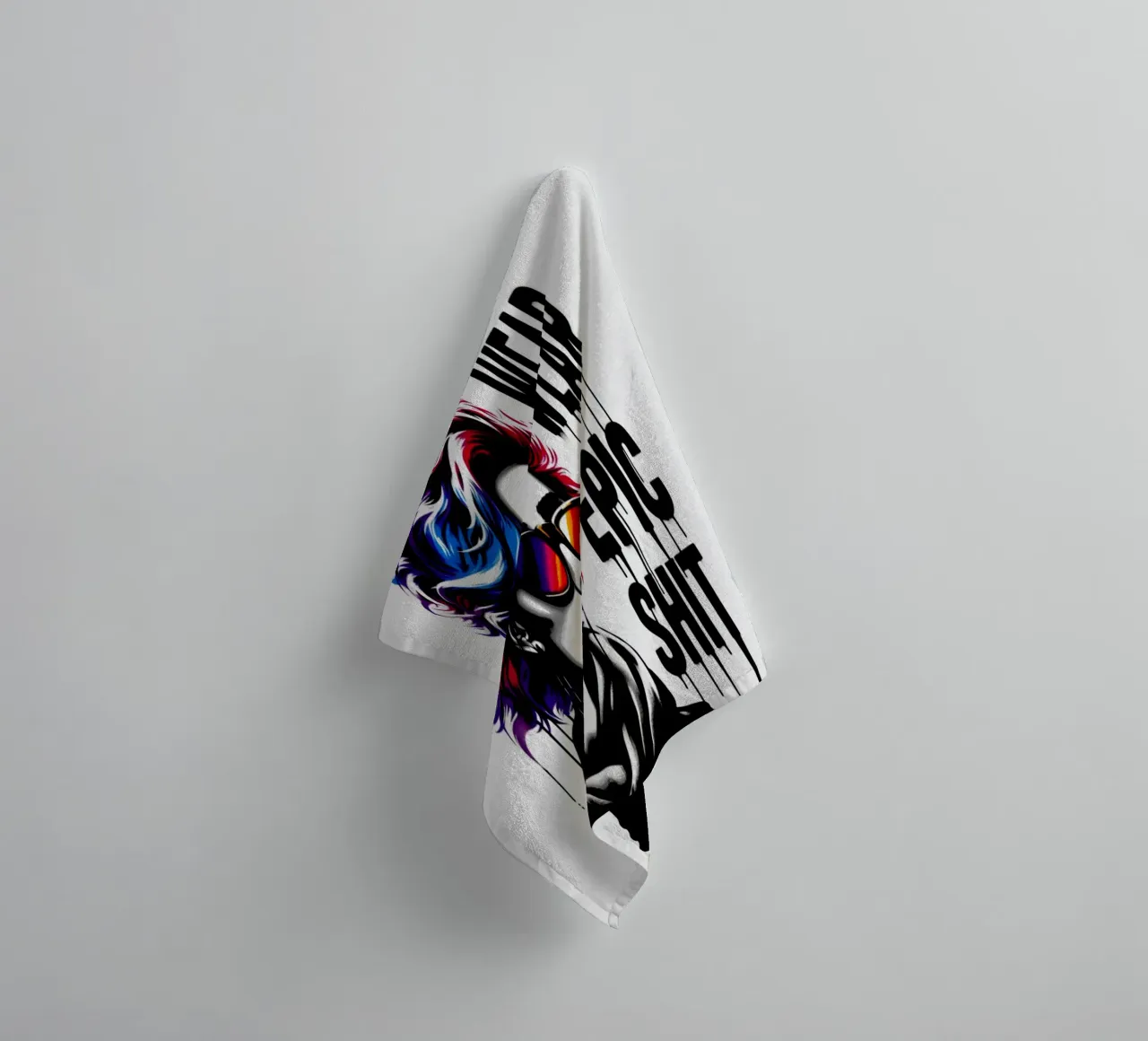 wear epic shit – Stencil, Graffiti & Streetart asciugamano da bagno da STAN Z.