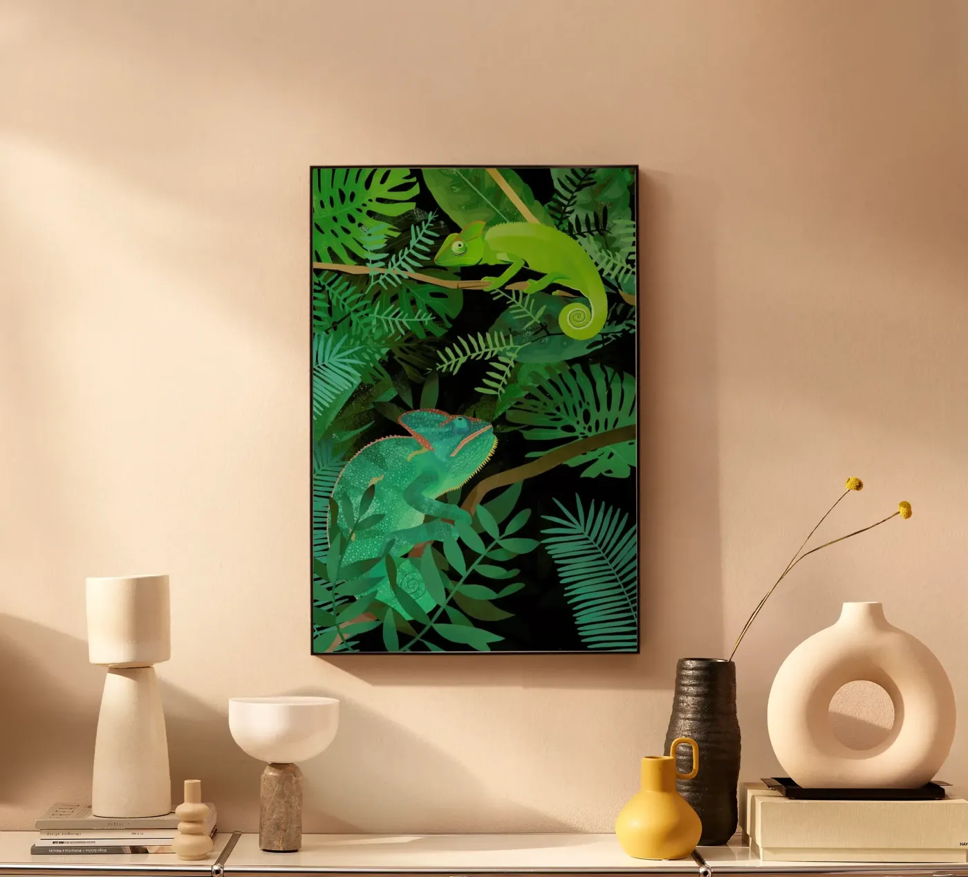 Chameleons acrylic glass by Goed Blauw