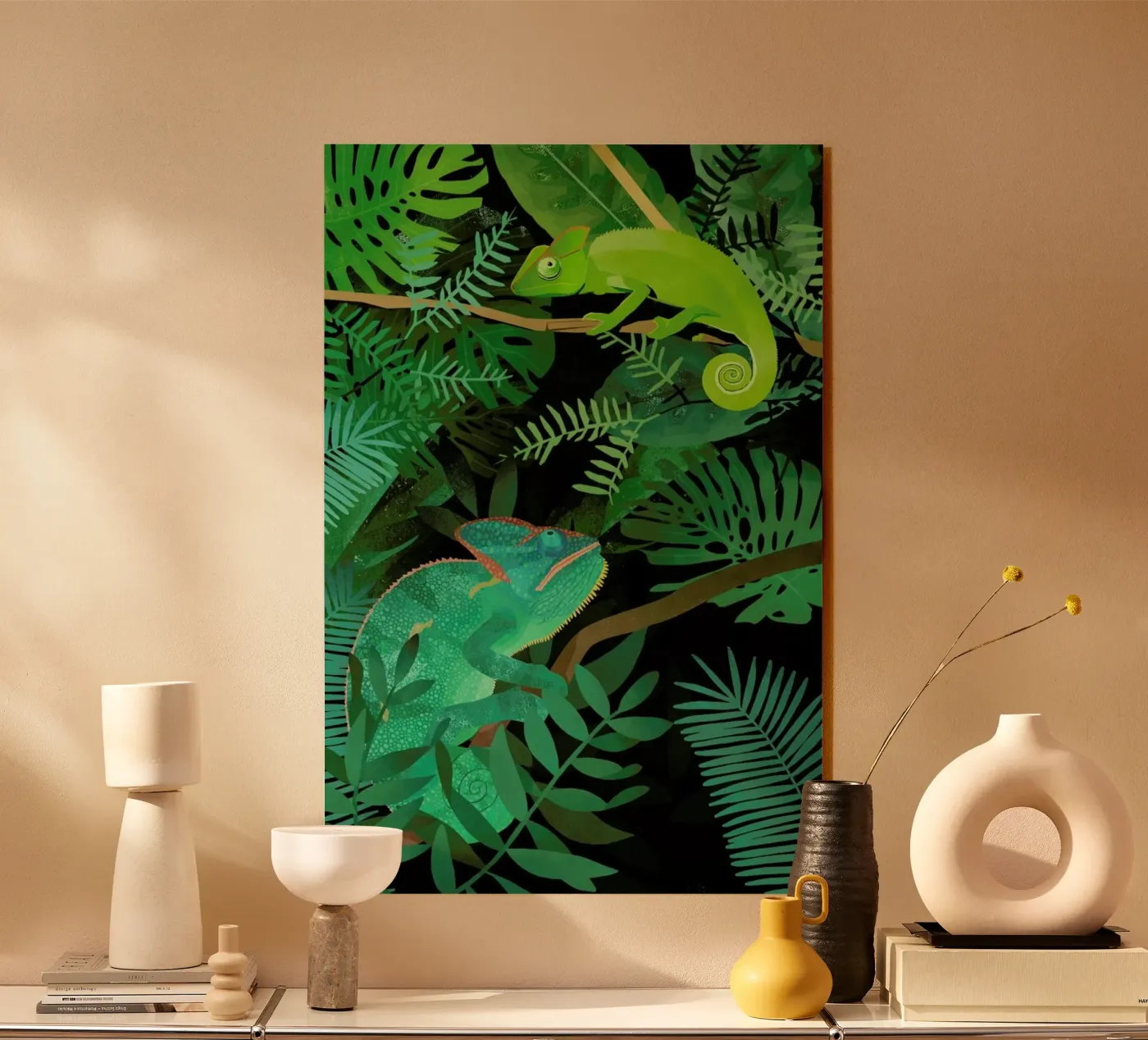 Chameleons acrylic glass by Goed Blauw