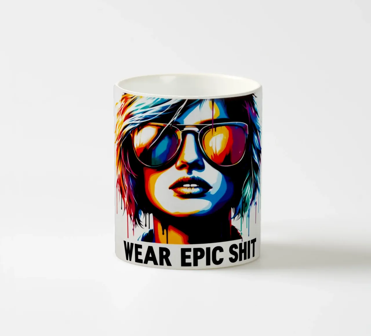 wear epic shit – Stencil, Graffiti & Streetart tazza in ceramica da STAN Z.