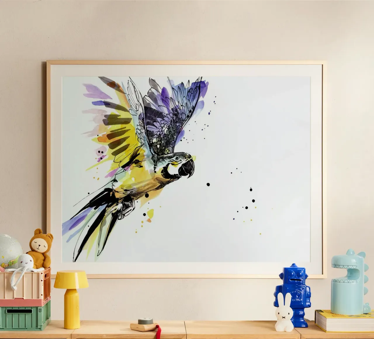 Perreth poster con telaio in legno da WALLstories