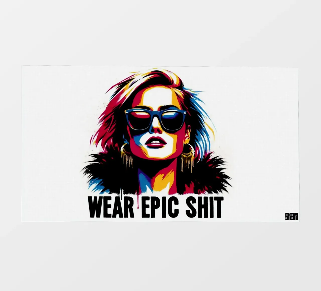 wear epic shit – Stencil, Graffiti & Streetart telo in pvc da STAN Z.