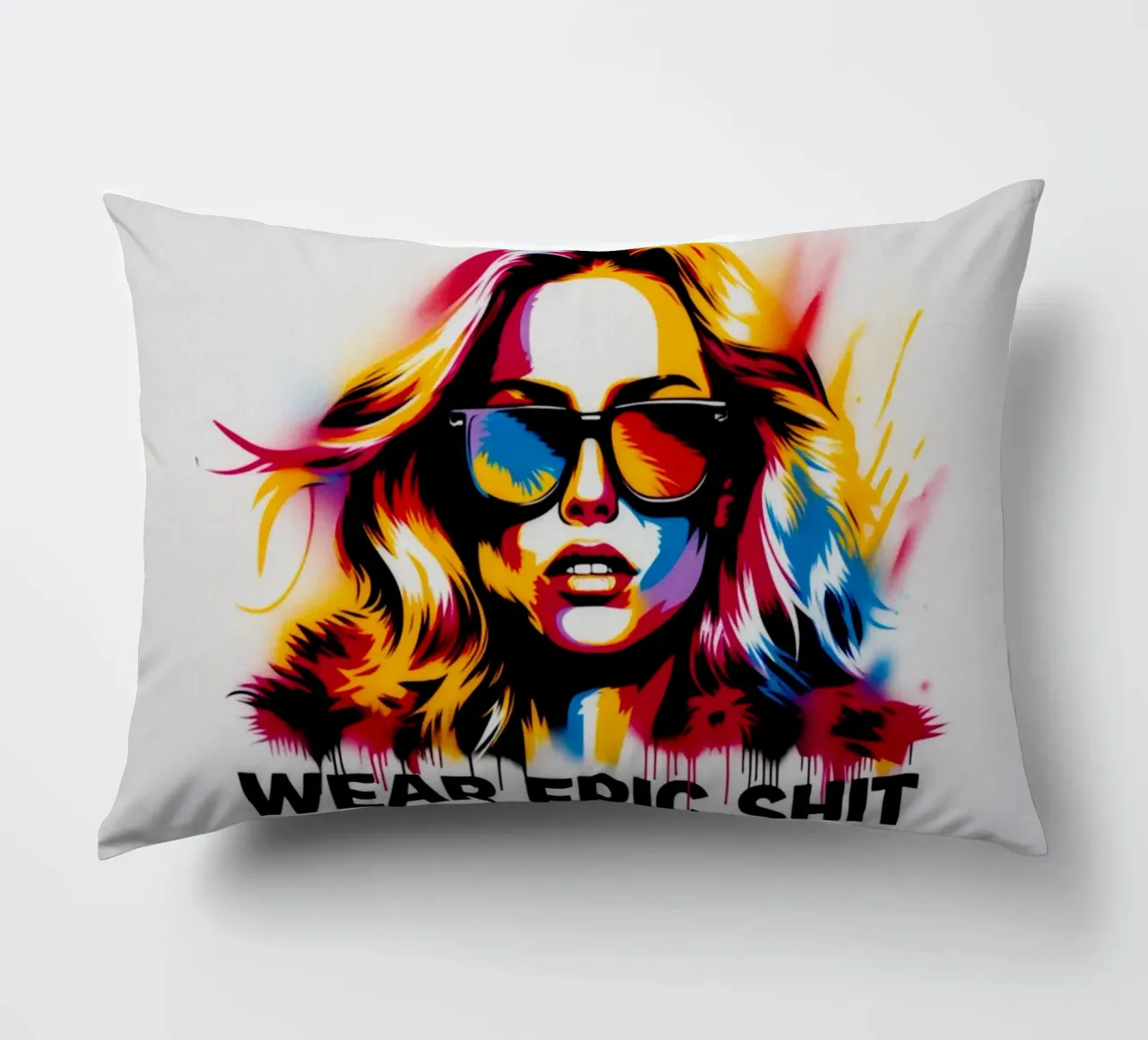 wear epic shit – Stencil, Graffiti & Streetart cuscino da STAN Z.