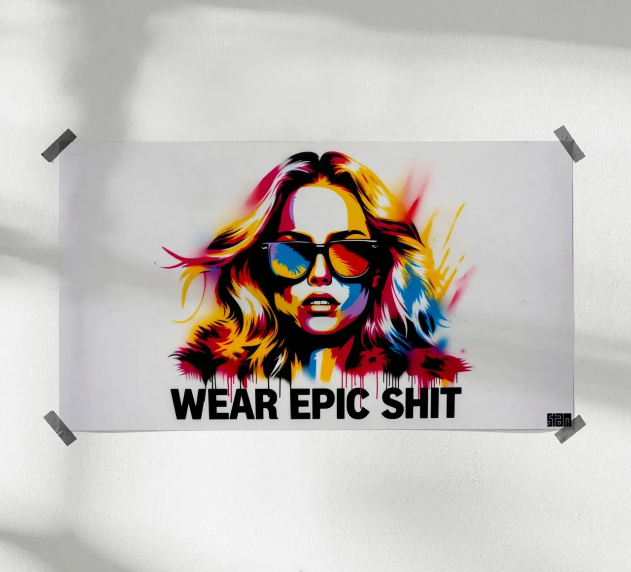 wear epic shit – Stencil, Graffiti & Streetart carta hahnemühle da STAN Z.