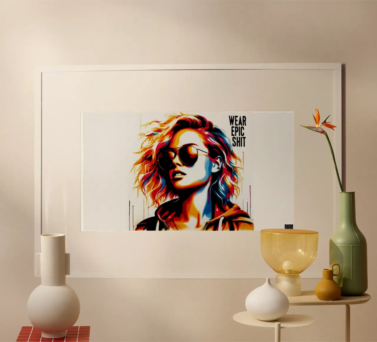 wear epic shit – Stencil, Graffiti & Streetart poster de STAN Z.