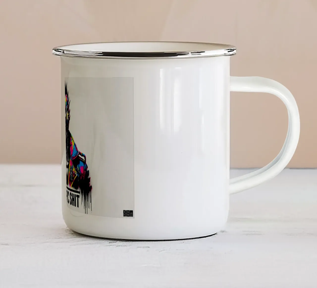 do epic shit – Stencil, Graffiti & Streetart tazza in smalto da STAN Z.