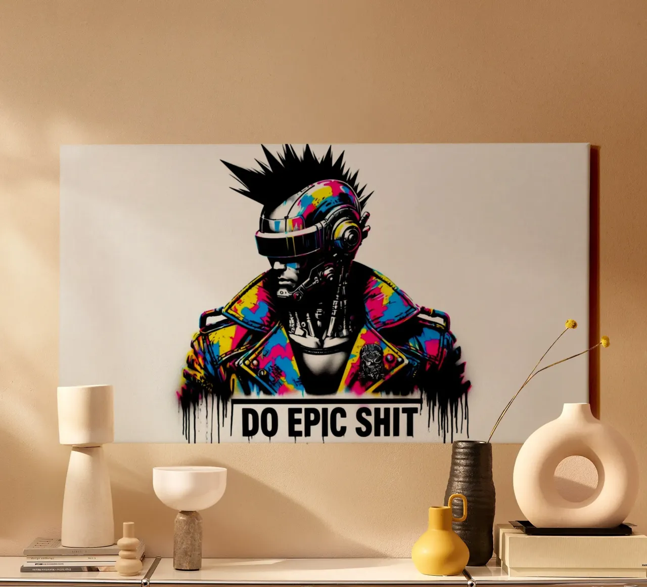 do epic shit – Stencil, Graffiti & Streetart tela con Cornice a cassetta da STAN Z.