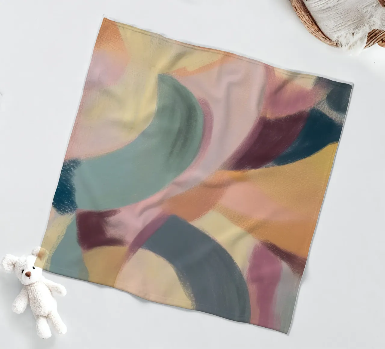 Pastel Chalk Impression fleece blanket by treechild
