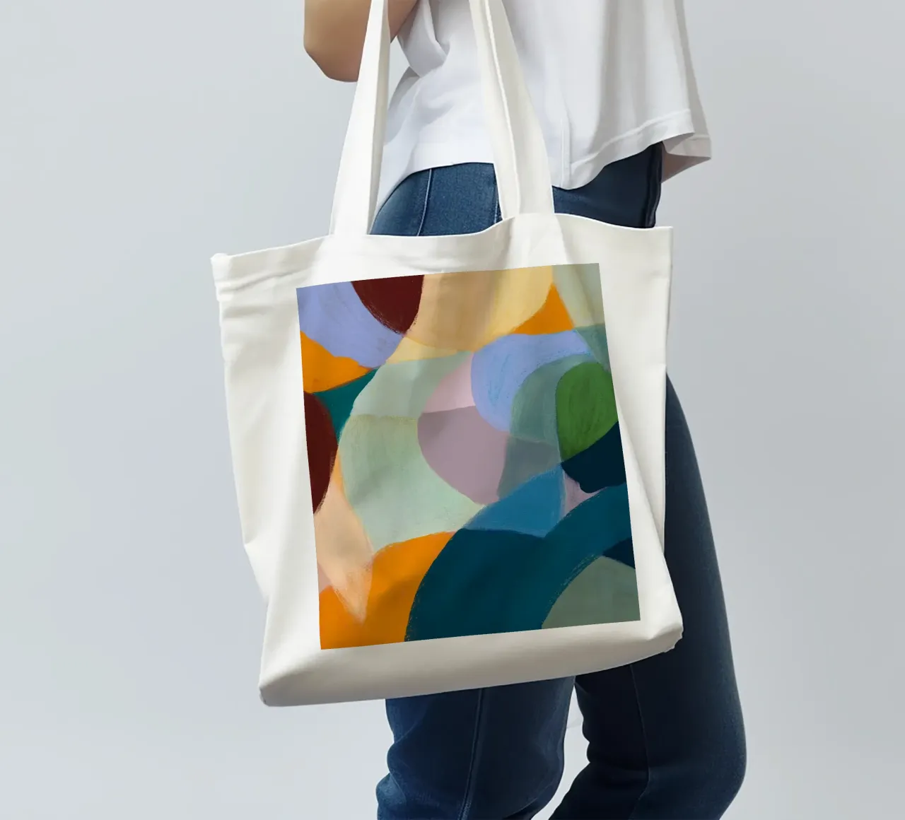 Soft Chalk Impression borsa in juta da treechild