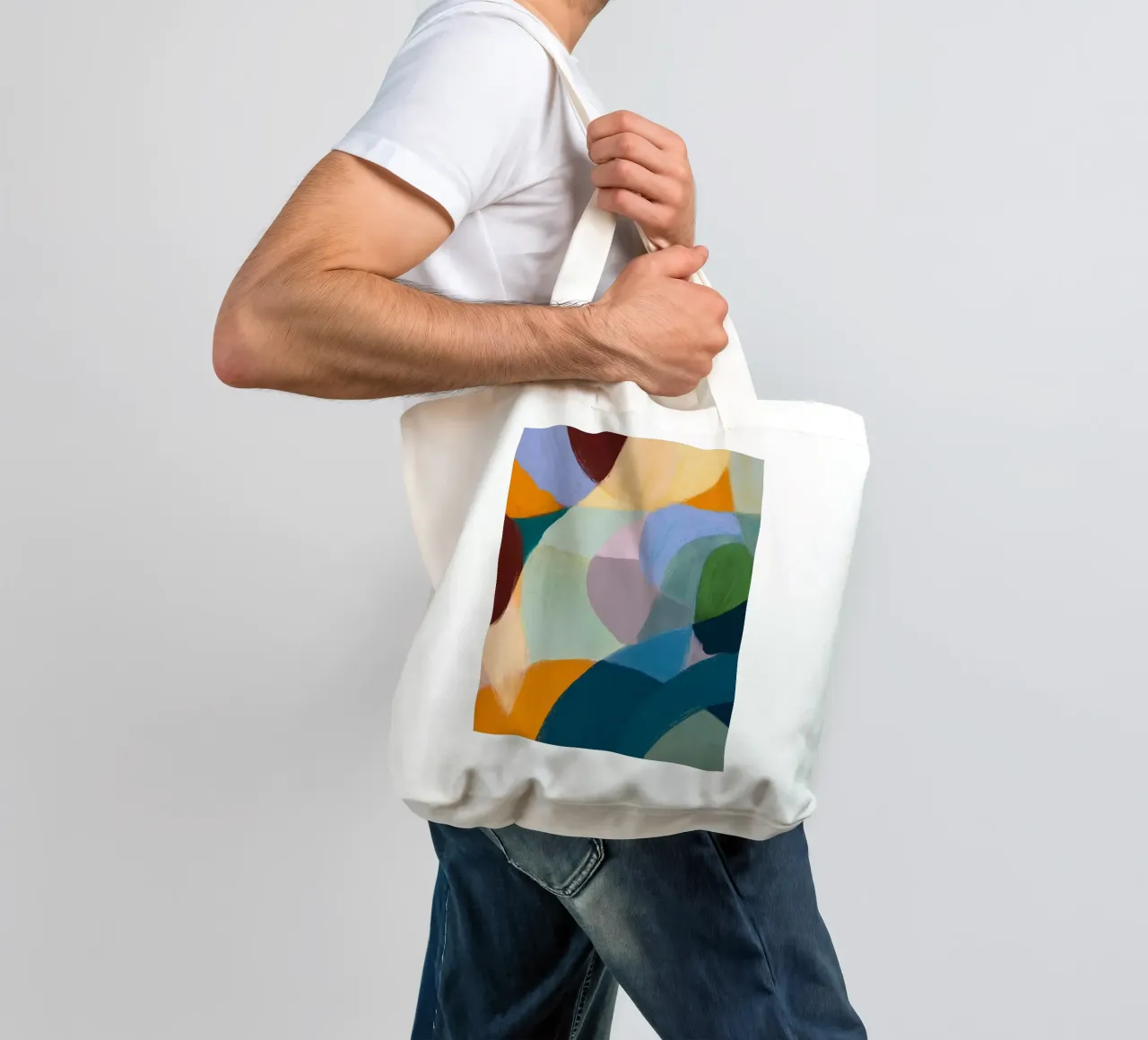 Soft Chalk Impression borsa in juta da treechild