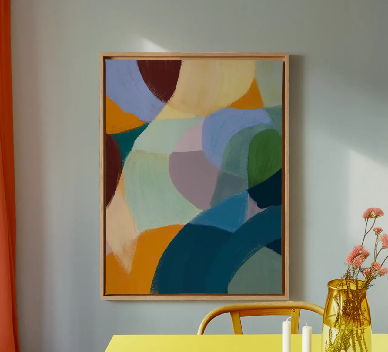 Soft Chalk Impression tela con Cornice a cassetta da treechild